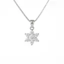 flower Pendant with Chain